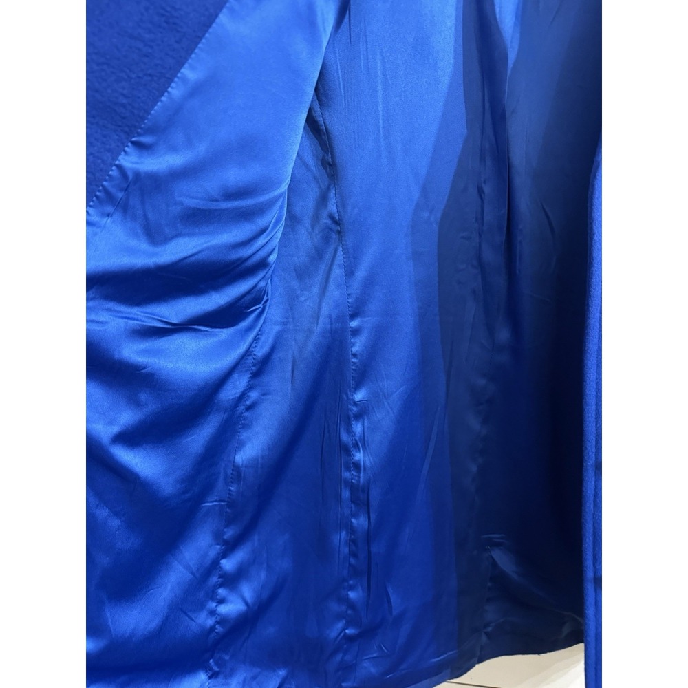 NEW Boston Proper Classic Tailored Top Coat Jacket Deep Ocean Blue Sz 4 - Picture 6 of 10
